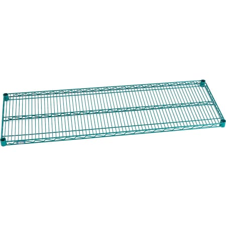 Nexel S1854G Poly-Green Epoxy Wire Shelf 54inW x 18inD S1854GZ